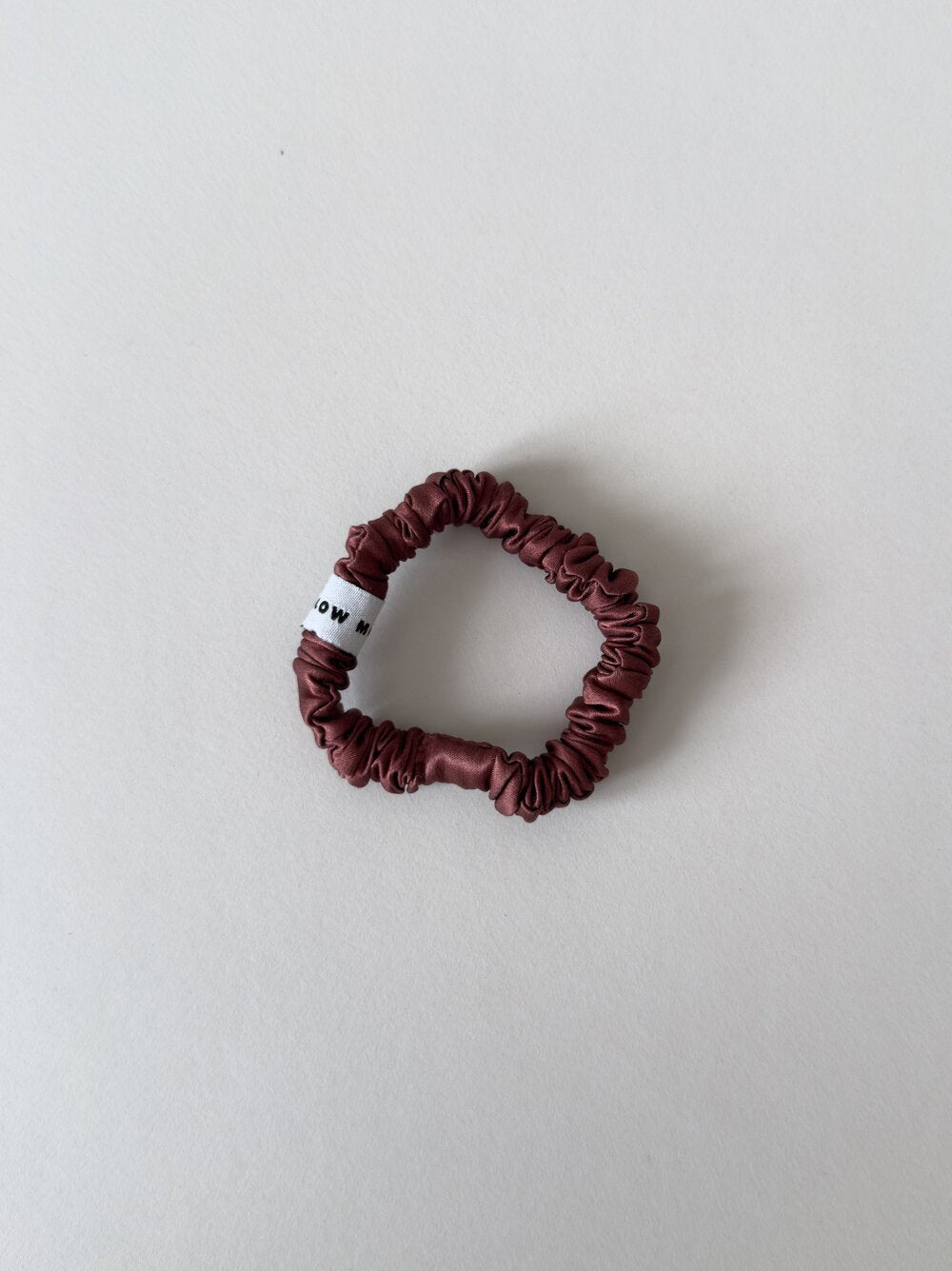 Silke scrunchie - brun